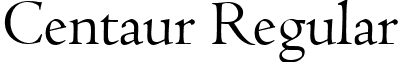 Centaur Regular font - CENTAUR.ttf