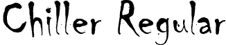 Chiller Regular font - CHILLER.ttf