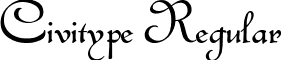 Civitype Regular font - CIVITYPE.TTF