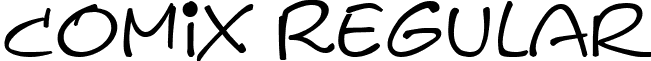 Comix Regular font - COMI.TTF