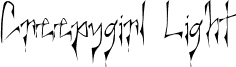 Creepygirl Light font - CREEL___.TTF
