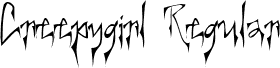 Creepygirl Regular font - CREERG__.TTF