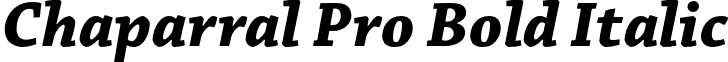 Chaparral Pro Bold Italic font - ChaparralPro-BoldIt.otf