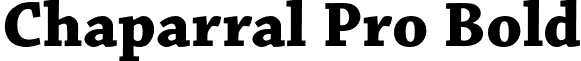 Chaparral Pro Bold font - ChaparralPro-Bold.otf