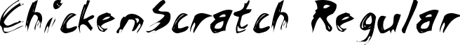 ChickenScratch Regular font - ChickenScratch.ttf