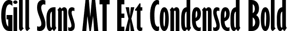 Gill Sans MT Ext Condensed Bold font - GLSNECB.ttf