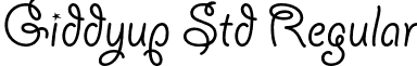 Giddyup Std Regular font - GiddyupStd.otf