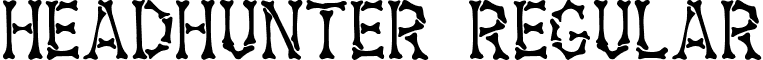 Headhunter Regular font - HE______.TTF