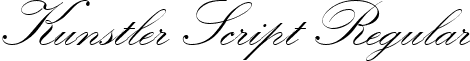 Kunstler Script Regular font - KUNSTLER.TTF