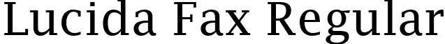 Lucida Fax Regular font - LFAX.TTF