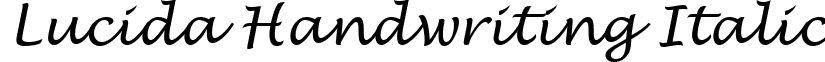 Lucida Handwriting Italic font - LHANDW.ttf
