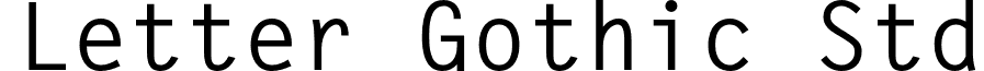 Letter Gothic Std font - LetterGothicStd-Bold.otf