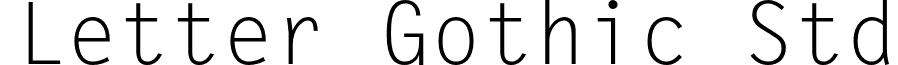 Letter Gothic Std font - LetterGothicStd.otf