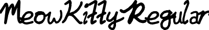 MeowKitty Regular font - Meow_Kitty.ttf