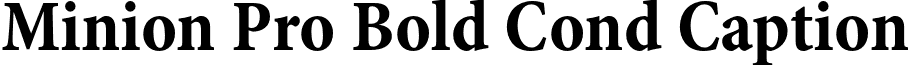 Minion Pro Bold Cond Caption font - MinionPro-BoldCnCapt.otf