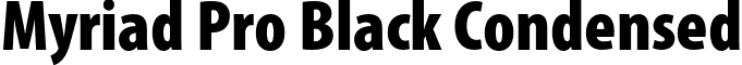 Myriad Pro Black Condensed font - MyriadPro-BlackCond.otf