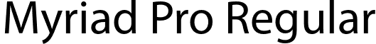 Myriad Pro Regular font - MyriadPro-Regular.otf