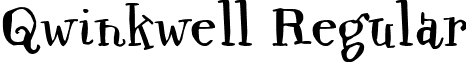 Qwinkwell Regular font - qwinkwell free.otf