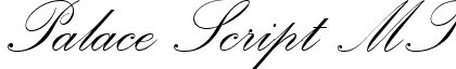 Palace Script MT font - PalaceScriptMT.ttf