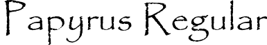 Papyrus Regular font - PAPYRUS.ttf