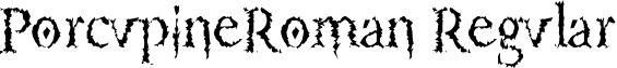 PorcupineRoman Regular font - PORCR___.TTF
