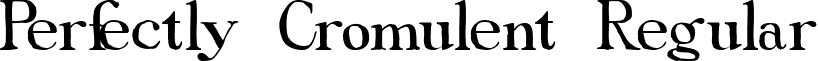 Perfectly Cromulent Regular font - Perfectly Cromulent.ttf