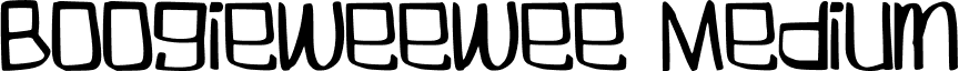 Boogieweewee Medium font - Boogieweewee.ttf