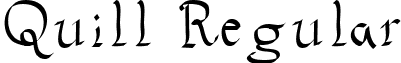 Quill Regular font - Quill.ttf