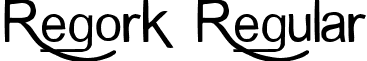 Regork Regular font - Regork__.ttf