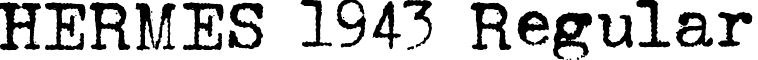 HERMES 1943 Regular font - HERMES 1943.ttf