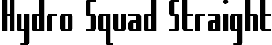 Hydro Squad Straight font - hydrosquadstraight.ttf