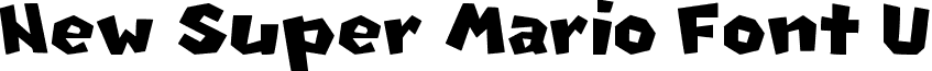 New Super Mario Font U font - New Super Mario Font U.ttf