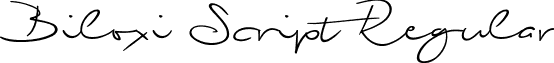 Biloxi Script Regular font - Biloxi Script.ttf
