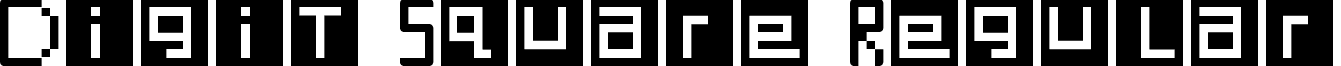 Digit Square Regular font - Digit-Square.ttf