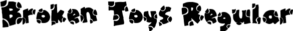 Broken Toys Regular font - BrokenToys.ttf