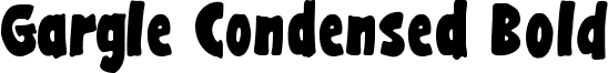 Gargle Condensed Bold font - gargle cd bd.ttf