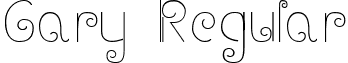 Gary Regular font - gary_script.ttf