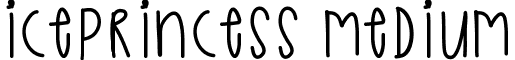 IcePrincess Medium font - IcePrincess.ttf