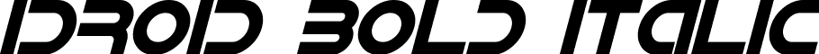 IDroid Bold Italic font - IDroid Bold Italic.otf