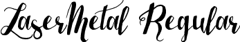 LaserMetal Regular font - LaserMetal.ttf