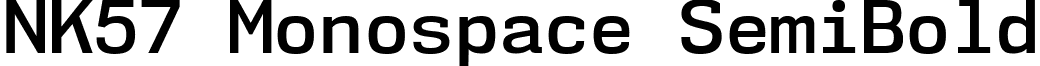 NK57 Monospace SemiBold font - nk57-monospace-no-sb.ttf