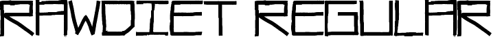 RawDiet Regular font - RawDiet.ttf