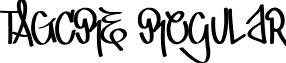 TAGCRE Regular font - TAG_CRE.ttf