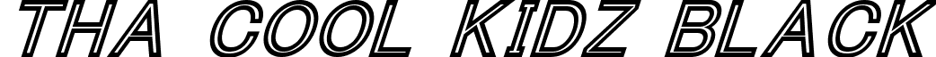 Tha Cool Kidz Black font - ThaCoolKidz-BlackItalic.ttf