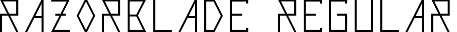 Razorblade Regular font - Razorblade.ttf