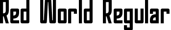 Red World Regular font - Red World.otf