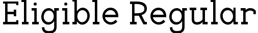 Eligible Regular font - Eligible-Regular.ttf