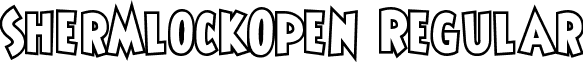 ShermlockOpen Regular font - ShermlockOpen.ttf