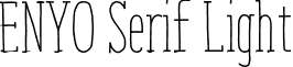 ENYO Serif Light font - ENYO_Serif_light.otf