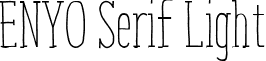 ENYO Serif Light font - ENYO_Serif_light.ttf